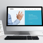 Home 3 금형설계기능사 취득 후 포트폴리오 작성법 - Modern Website Template Showcase**
"A clean, modern website template design displayed on a large mo...