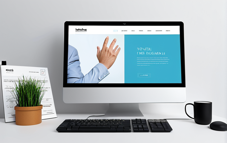 금형설계기능사 취득 후 포트폴리오 작성법 - Modern Website Template Showcase**

"A clean, modern website template design displayed on a large mo...