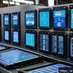 금형설계와 제조업에서의 AI 활용 - A highly detailed industrial workshop scene set in a Middle Eastern metal mold manufacturing factory...